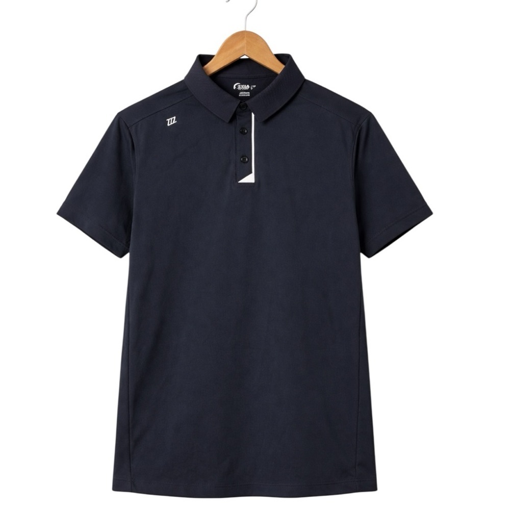 Zyia Active Men’s black Performance Polo Shirt Size M Athletic Golf Training
